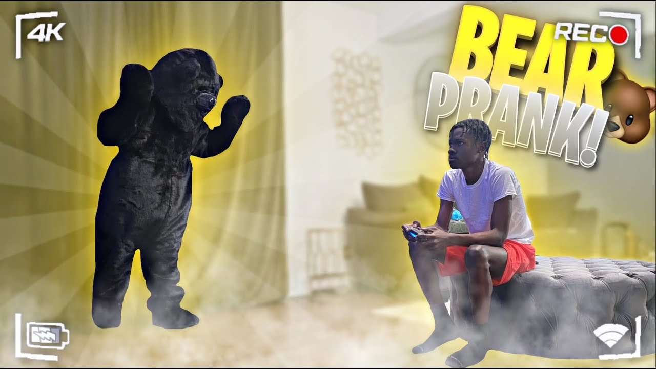 HUGE BEAR PRANK ON FAMILY!!!