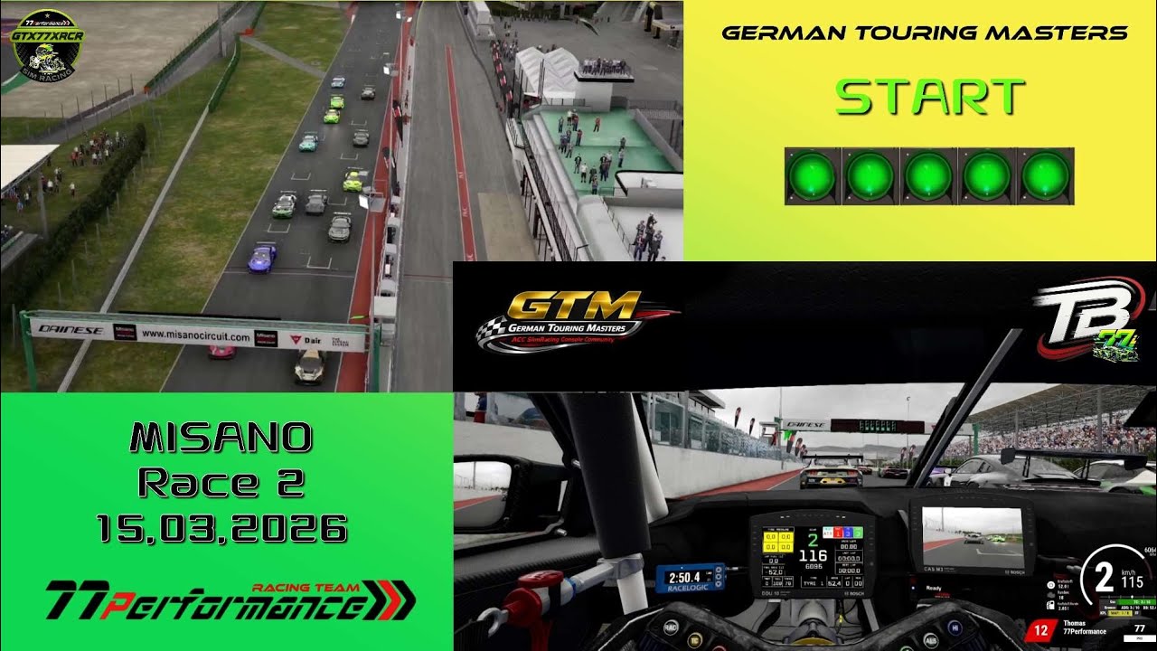Assetto Corsa Competizione Start Onboard Misano Controller SimRacing GT3 BMW M4 GTM 6.Lauf Race2