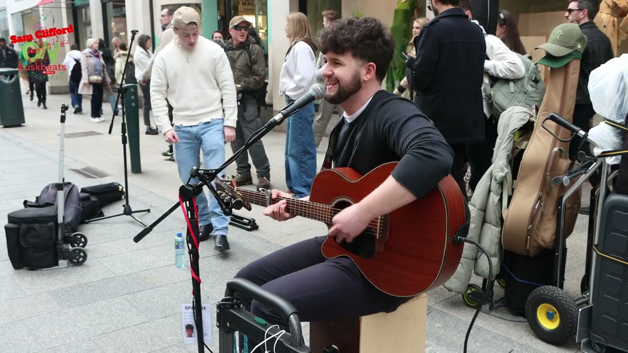 Ed Sheeran's Castle on the Hill, Great Cover by Sam Clifford, live from Grafton Street, Dublin