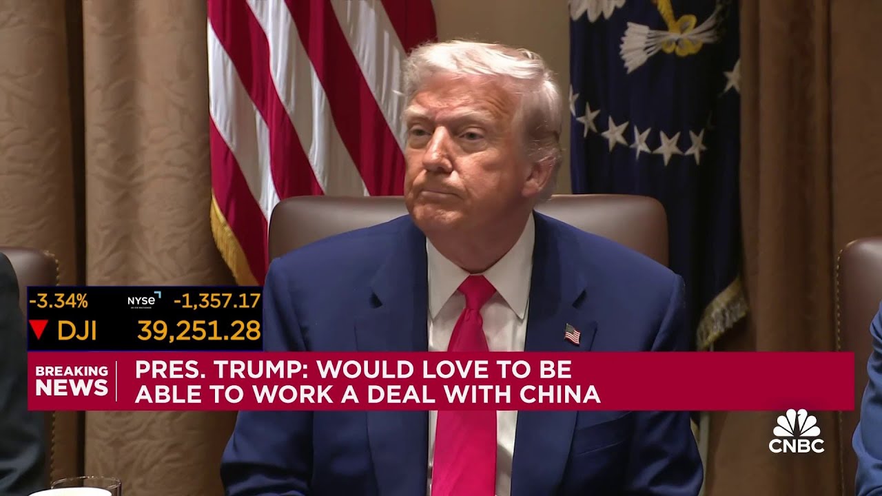 Trump: We'd love to work a deal with China