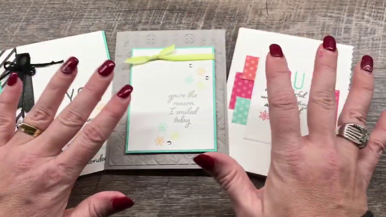 How to make 2 cute card layouts focused on sentiments (and a notepad)