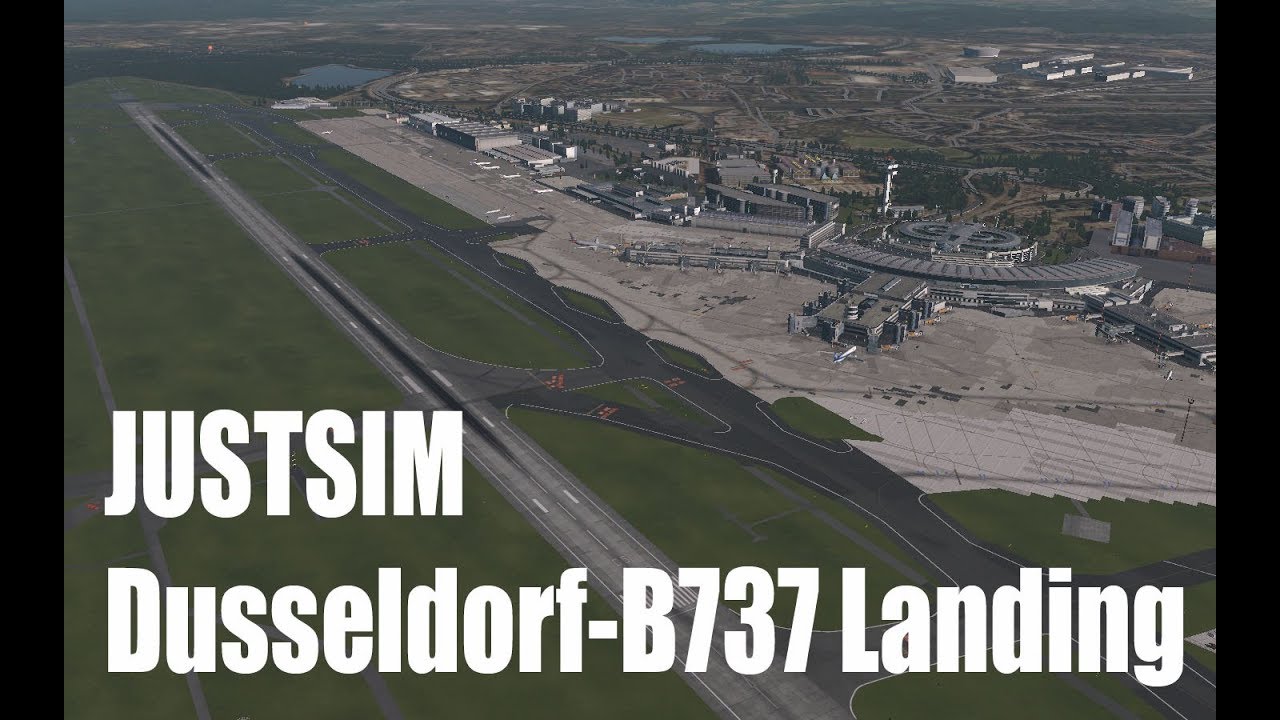 JustSim EDDL | B737 landing Dusseldorf