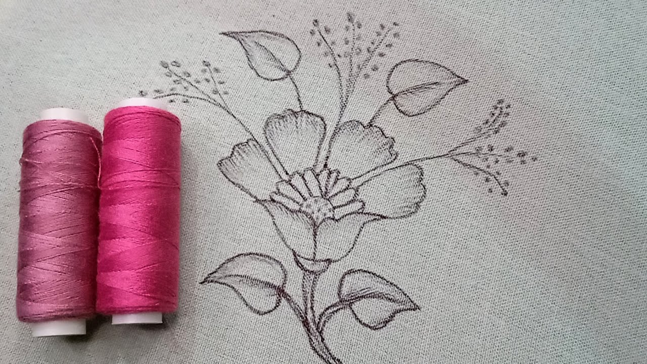 A beautiful and very easy design for beginners in embroidery #embroidery 