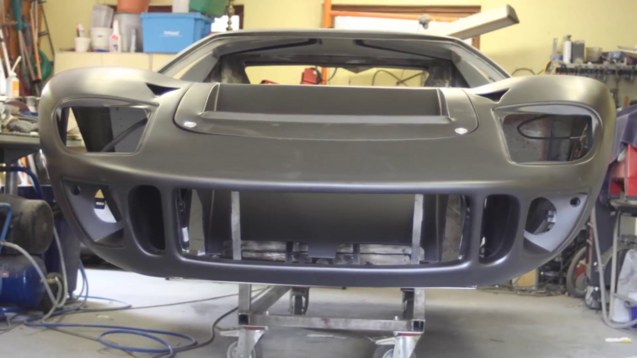 Ford GT40 build Part 8 Body ready, frame painted and electrical harness started