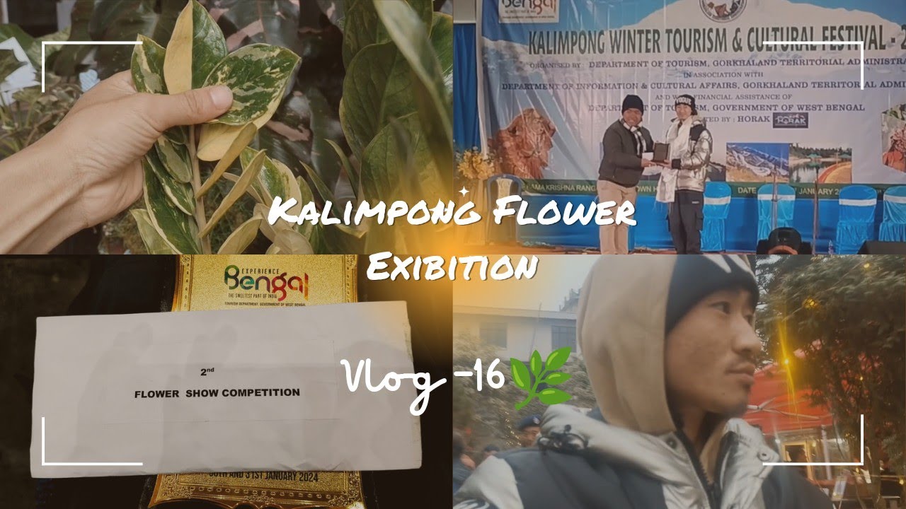 " I won the 2nd prize 🤭🤩 on Kalimpong Flower Exibition 2024 💐🌿|| Vlog-16 || Moon Nursery
