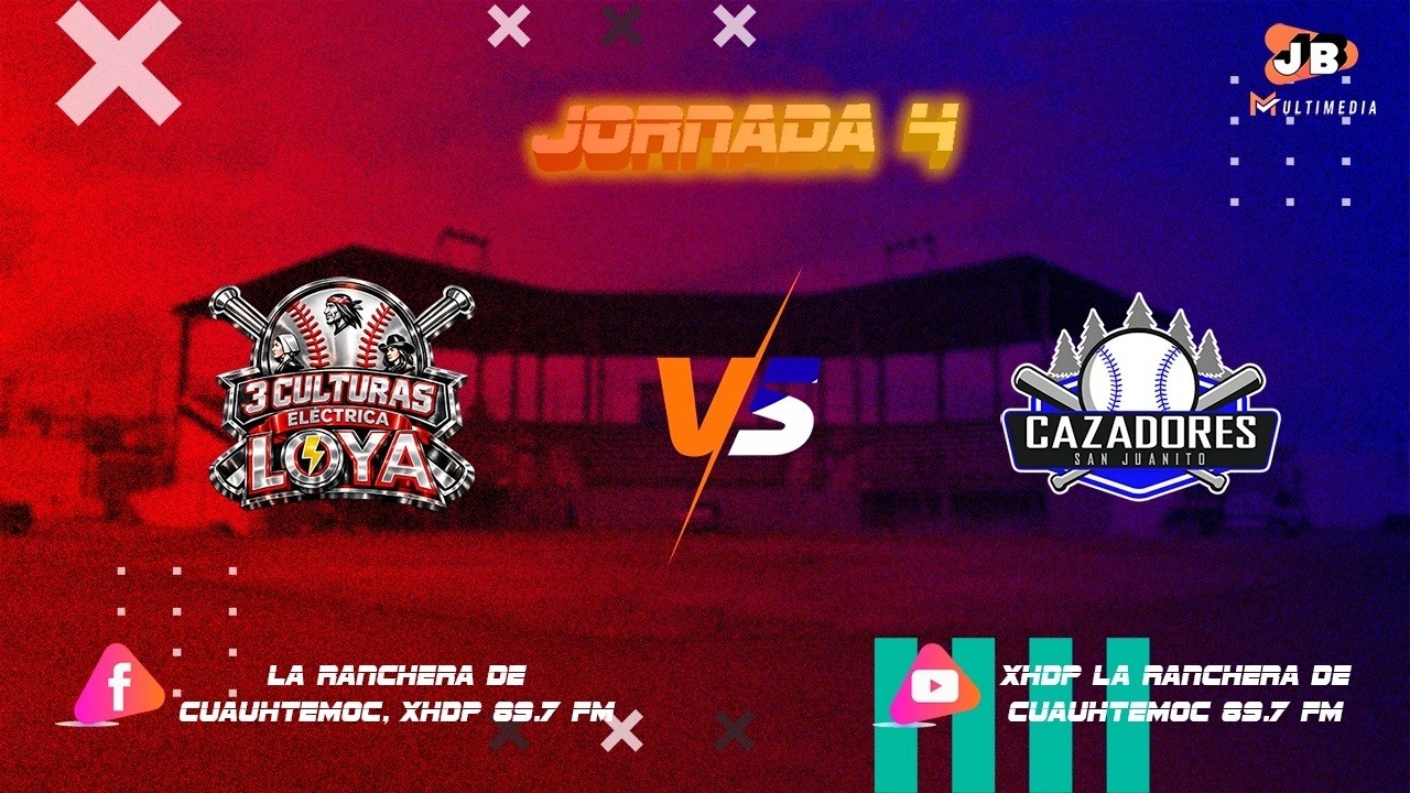 | Campeonato Regional de Béisbol 2026 | 3 Culturas Vs Cazadores | JB Multimedia |