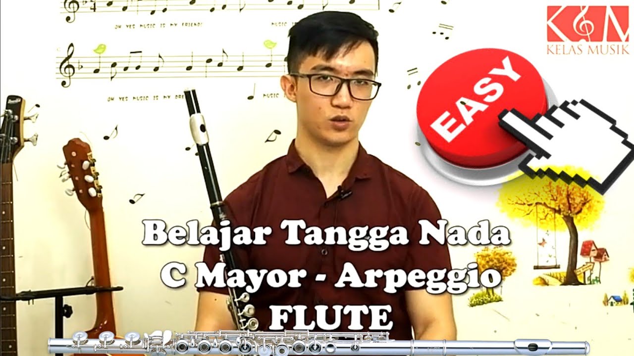 Belajar Flute Tangga Nada C Mayor MUDAH Bonus Arpeggio