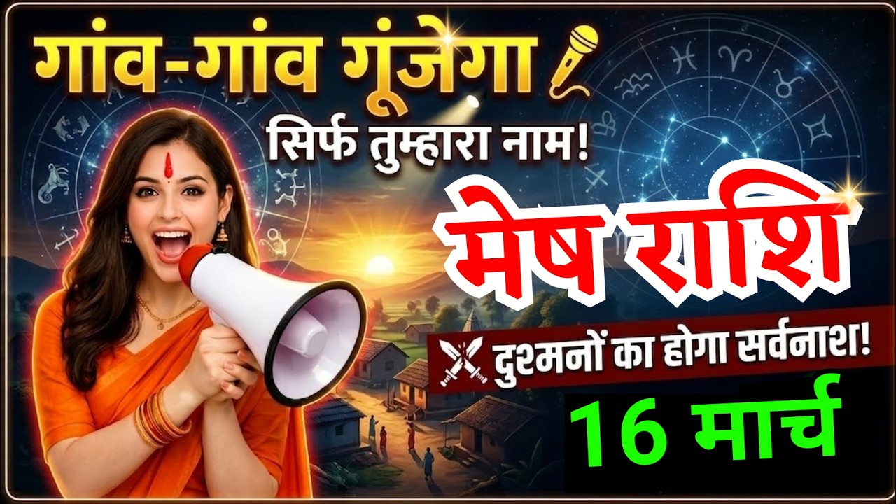 16 मार्च, मेष राशि वालों गांव गांव में तुम्हारे नाम की चर्चा होगी, Mesh Rashi Aaj Ka Rashifal