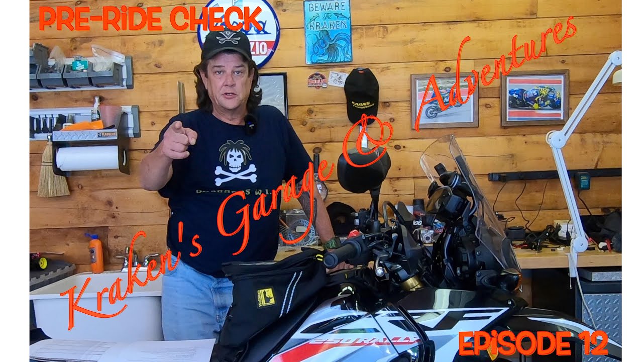 Pre-ride check of your motorcycle.