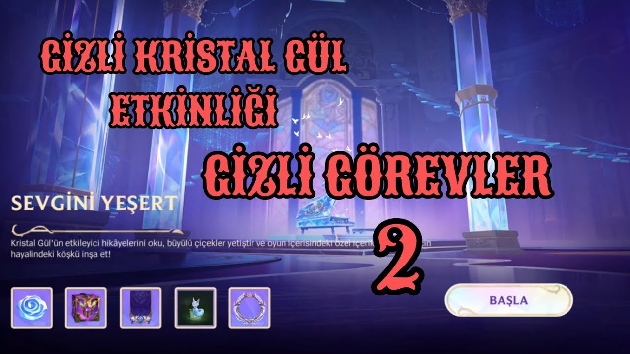 SEVGİNİ YEŞERT KRİSTAL GÜL ETKİNLİĞİ GİZLİ GÖREVLER WILD RIFT