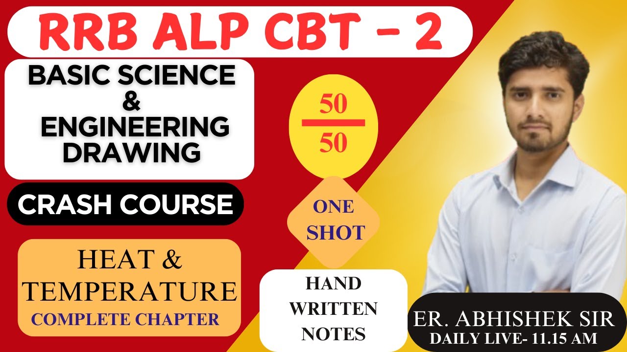 RRB ALP CBT2 Basic Science Engineering Drawing-heat & temperature #alp_cbt_2 #alp #cbtexam