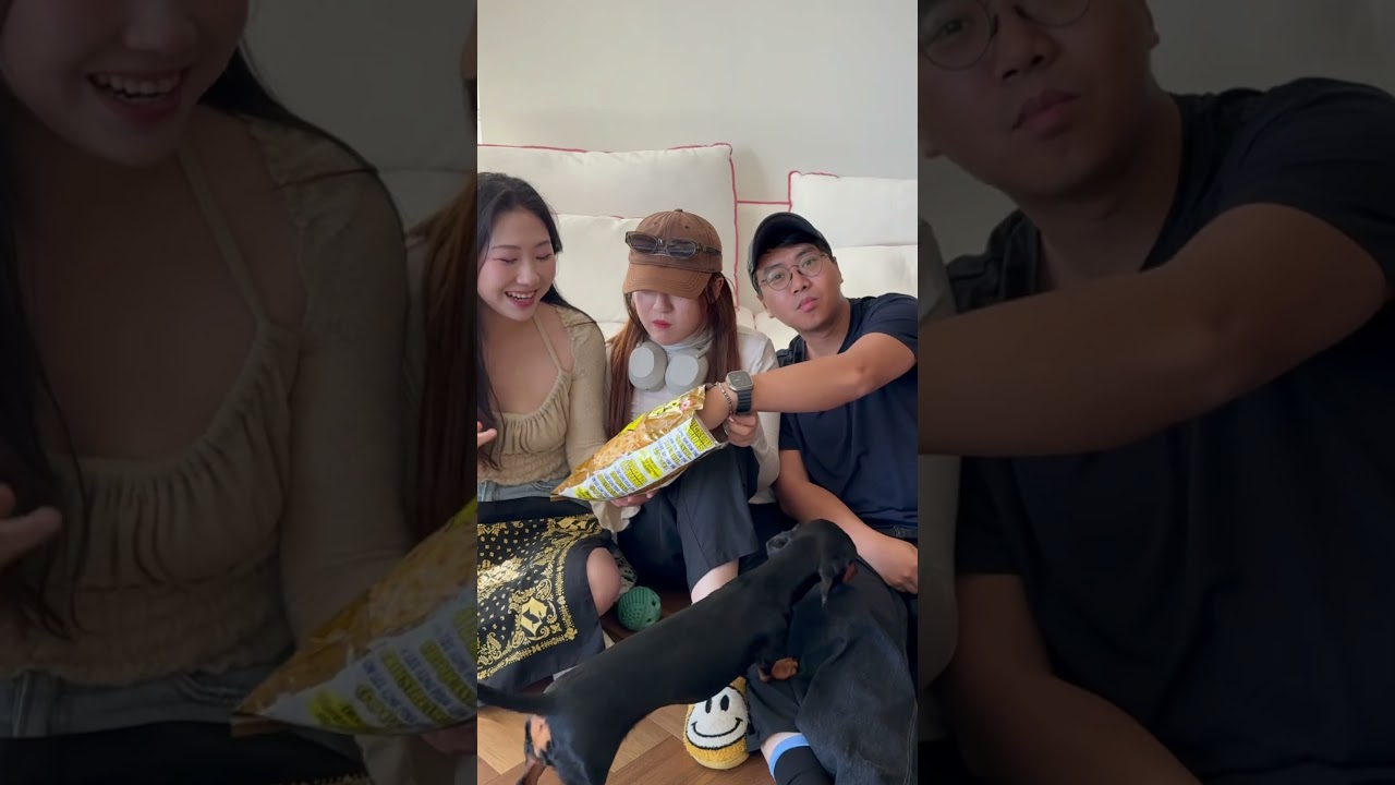 Asian people reviewing western snack part 1: Hickory sticks #foodreview #snackreview #comedy