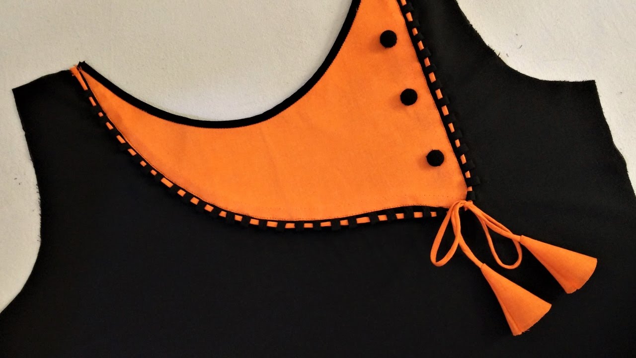 Latest Neck Design (Boat Neck ) Cutting And Stitching