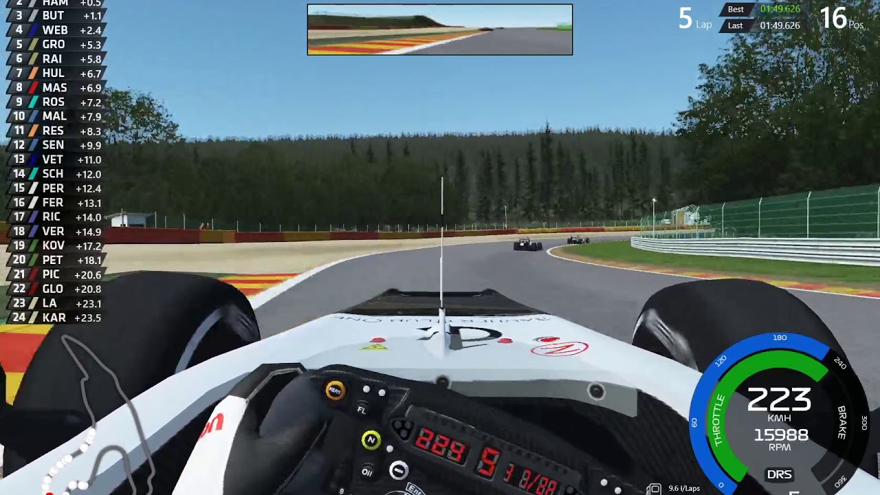 rFactor 2 - F1 2012 - Spa - AI Race