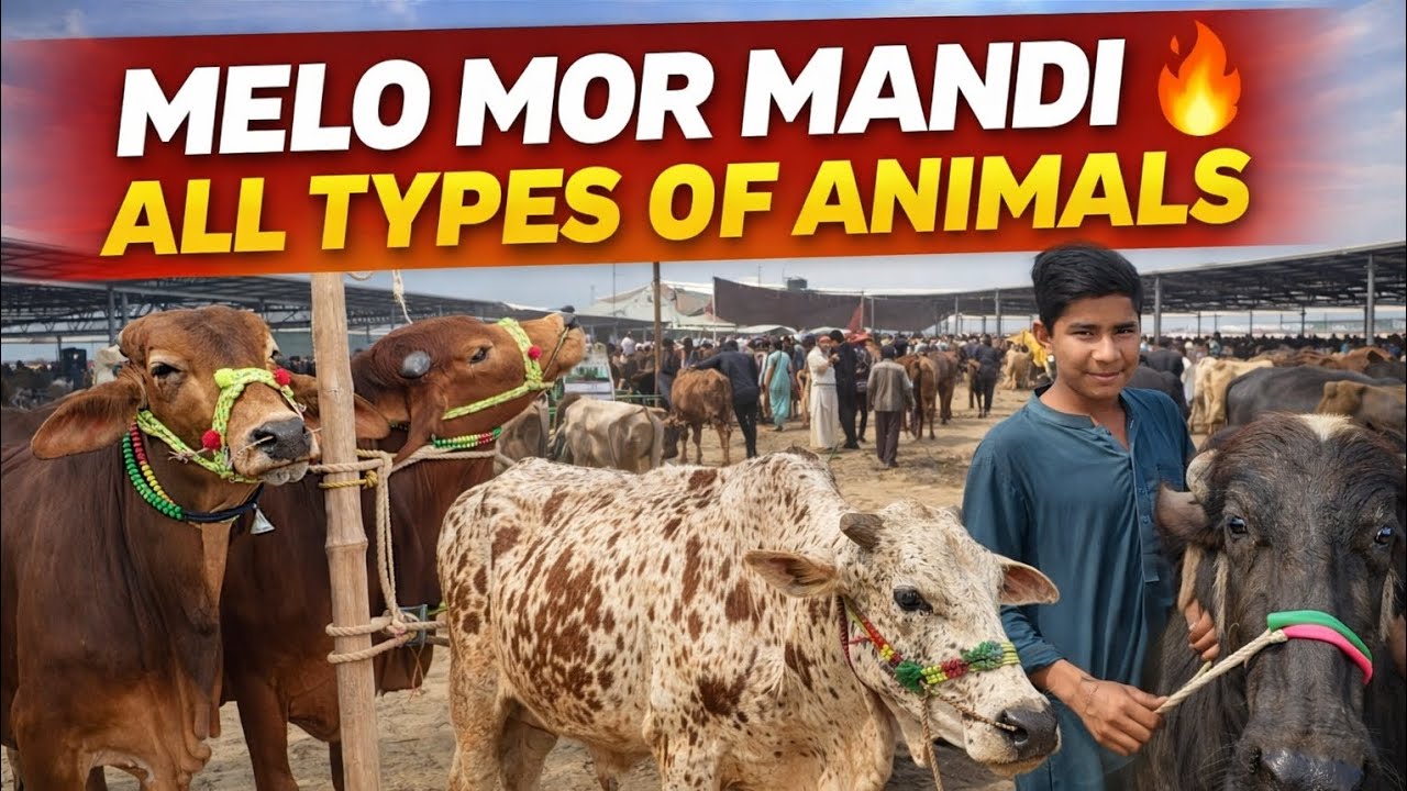 ملو موڑ مویشی منڈی میں ہر قسم کا مال | کاٹو مال، قربانی کا مال، بھینسیں اور گائیں | #animals 