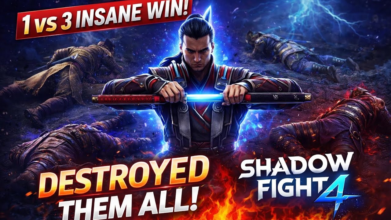 They Thought 3v1 Was Easy… Big Mistake 😈 | Shadow Fight 4