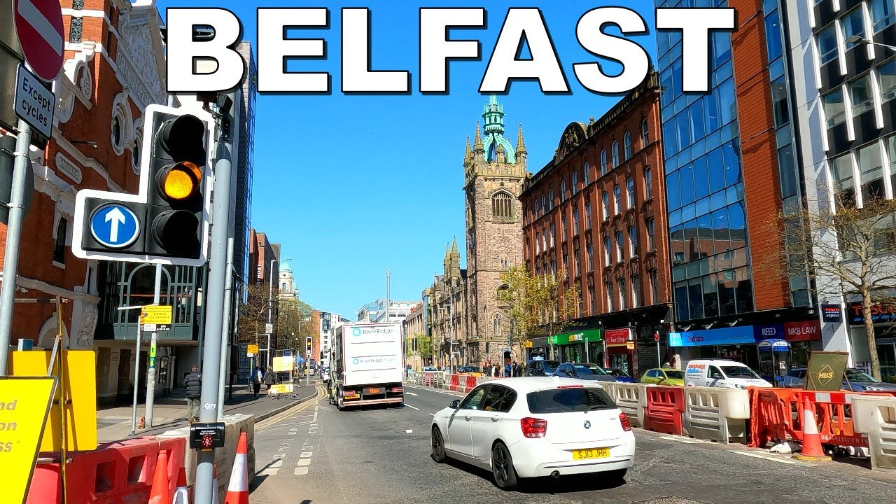 WALKING THROUGH BELFAST CITY CENTRE in NORTHERN IRELAND * 4K (60fps)