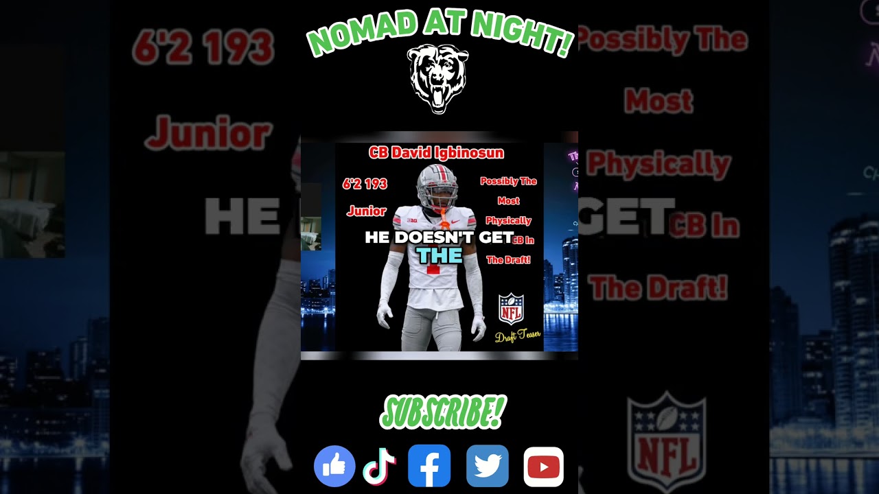 2026 NFL Draft  CB David Igbinosun Has The Highest Ceiling!🏈✨