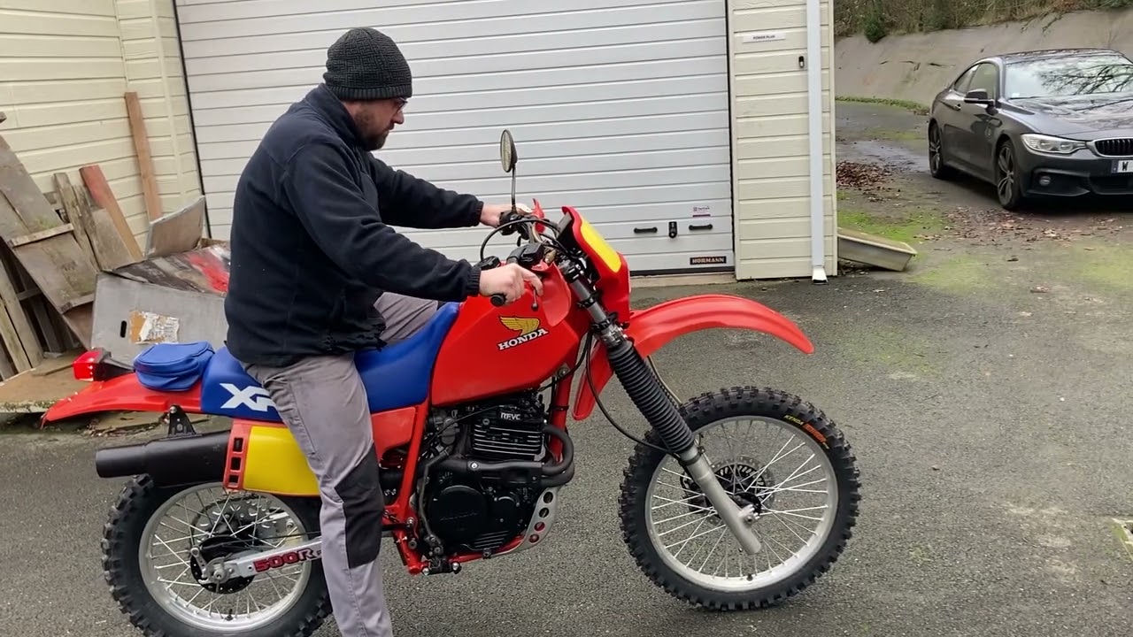 HONDA XR500R 1984 CLASSIC RED restored