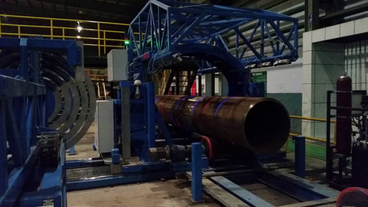 MRT-1420. Out-of-roundness inspection of calibration pipe at Anjar plant, Welspun corp., India