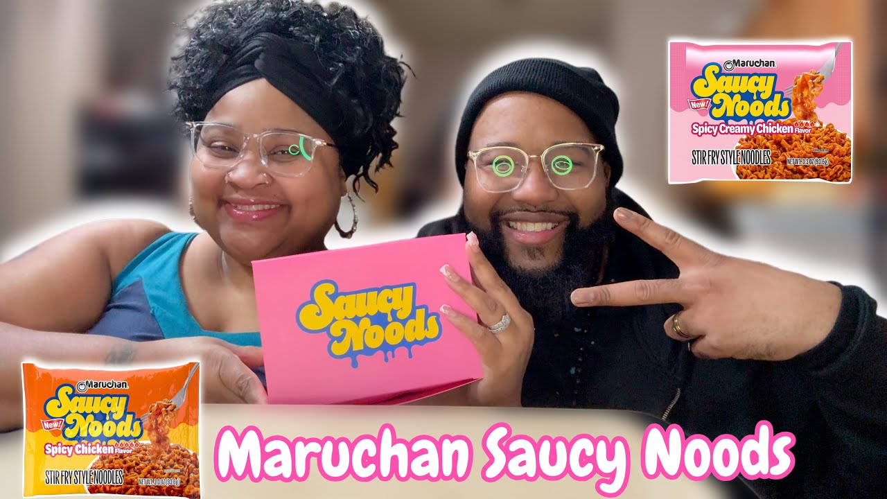 SAUCY NOODS MARUCHAN NEW SPICY NOODLES REVIEW T&LEETV