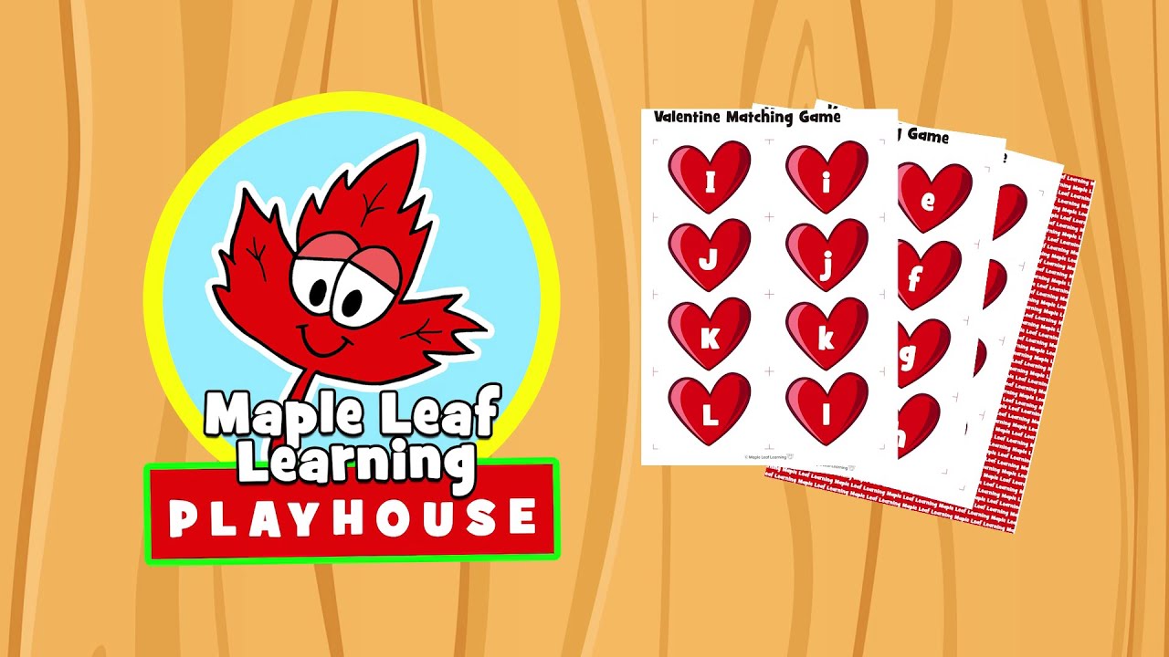 Valentine's Day ABC Matching Game | Simple Game for Kids | Maple Leaf Learning Playhouse