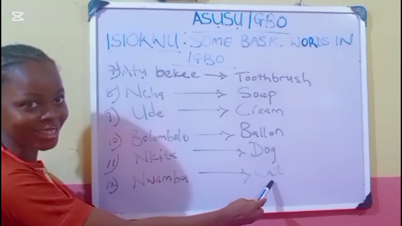 Let's learn some Igbo words and what they are called in English 