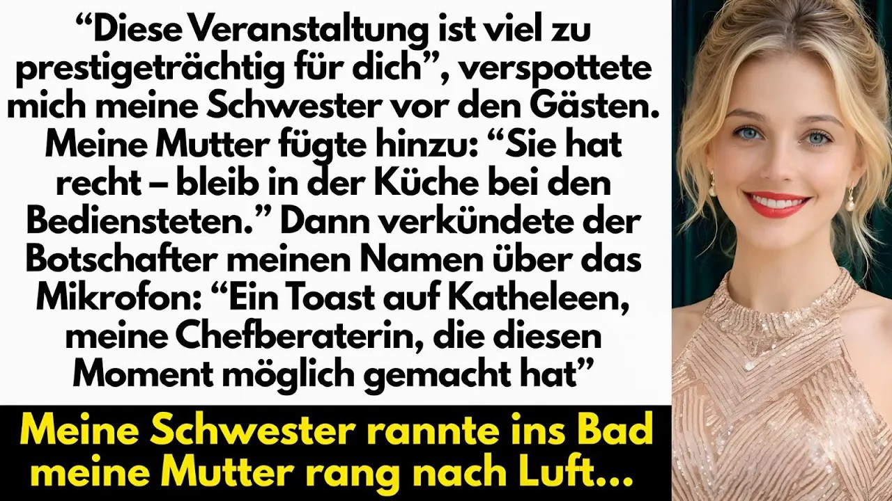Meine Schwester Lachte Diese Veranstaltung ist viel zu prestigeträchtig für dich  Dann Verkündete