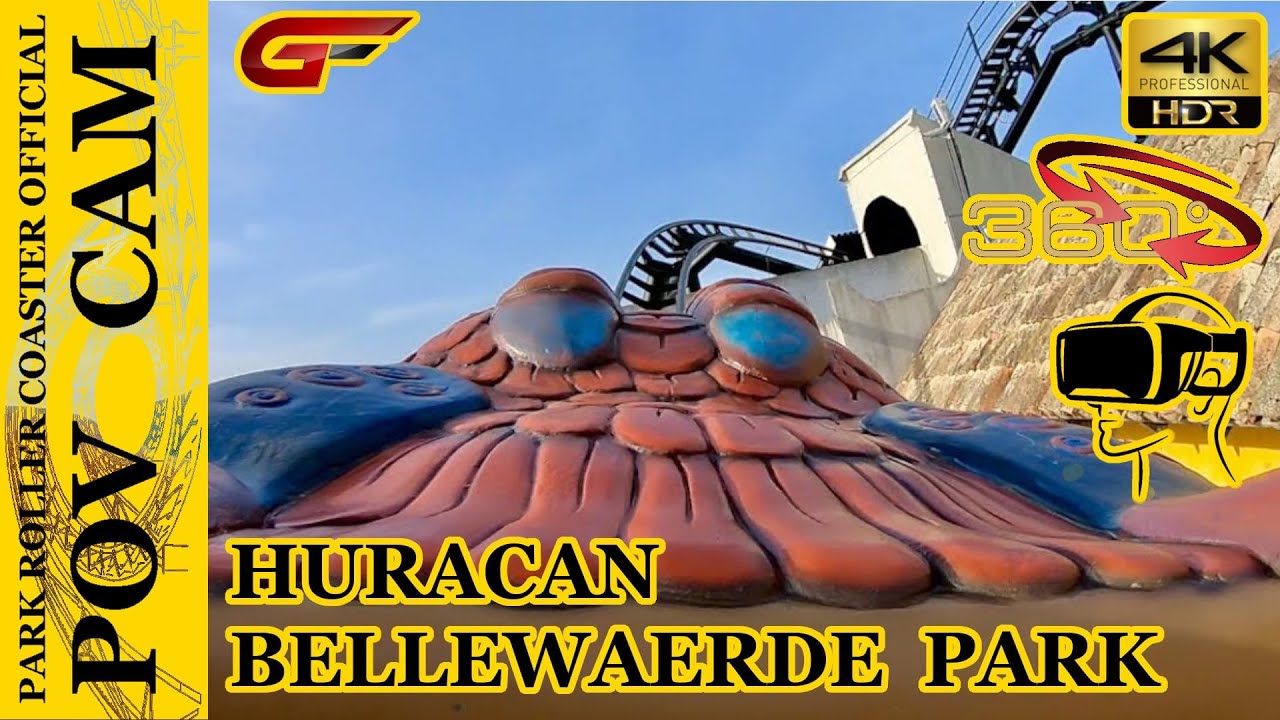 Huracan - 360° - On Ride / POV CAM - Bellewaerde Park