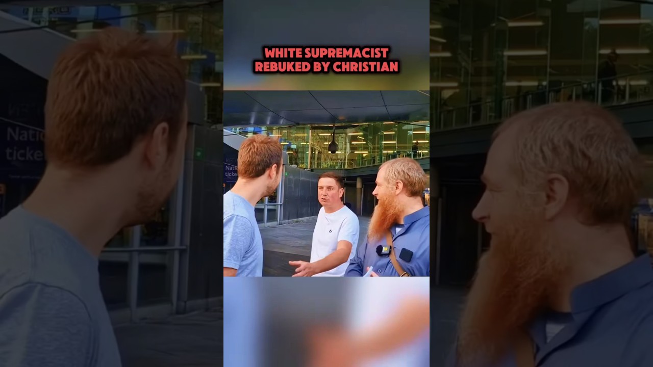 WHITE SUPREMACIST REBUKED BY CHRISTIAN ##muslim #islam #religion #speakerscorner #christian #dawah