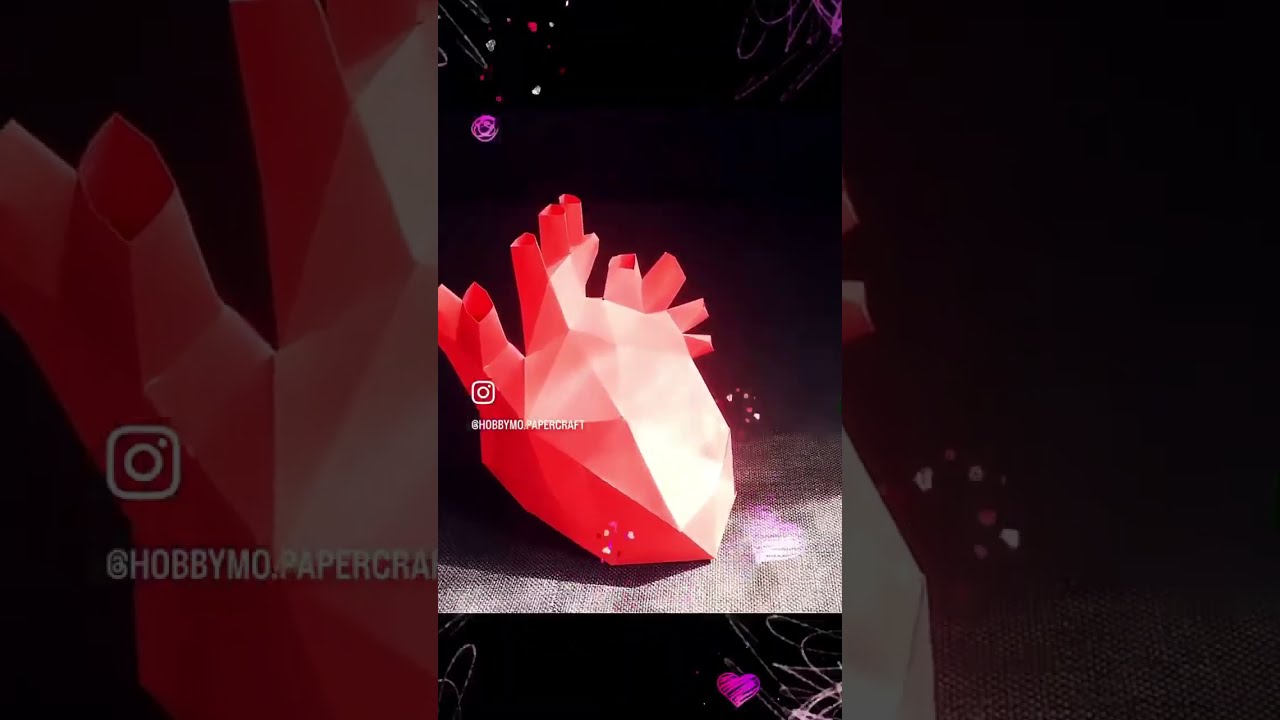 Paper Anatomical Human Heart, 3D Papercraft