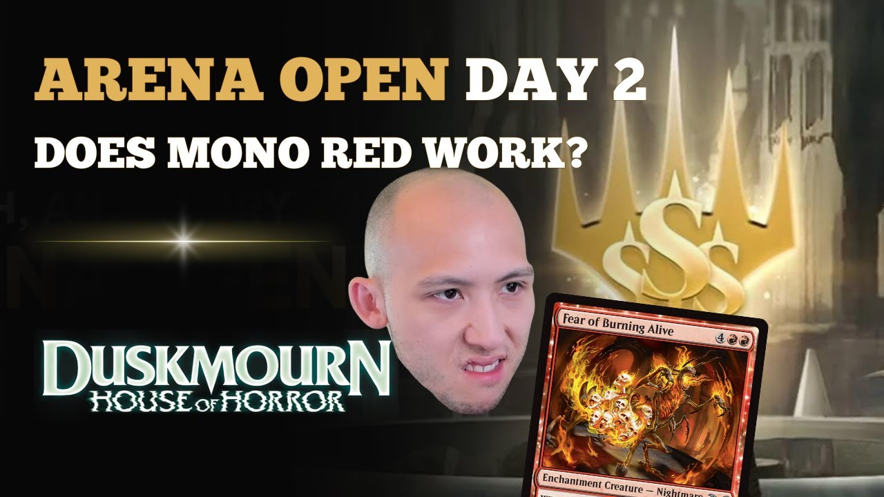 DOES MONO RED WORK? | Arena Open Day 2 Draft 1| Duskmourn Draft | MTG Arena