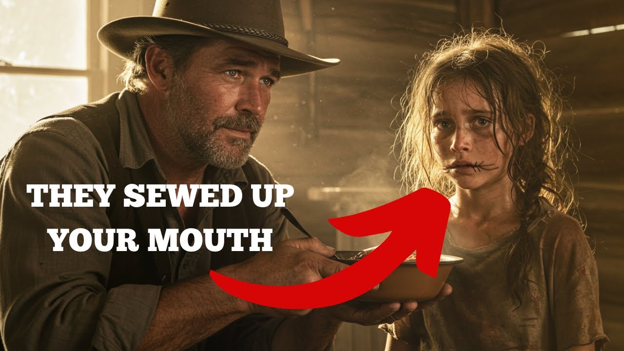 Loner Rancher Found a Girl With Sewn Lips and a Tag That Read “Silence is Golden”