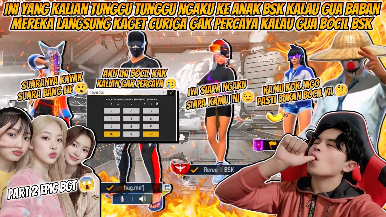 PART 2 JUJUR KE ANAK BSK KALAU BOCIL YANG NGEMIS DM ITU GW BABAN MEREKA SAMPAI NGAMUK KARNA GW PRANK