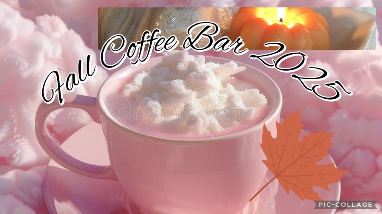 COZY FALL COFFEE BAR/FALL COFFEE BAR IDEAS/FALL DECORATE WITH ME!