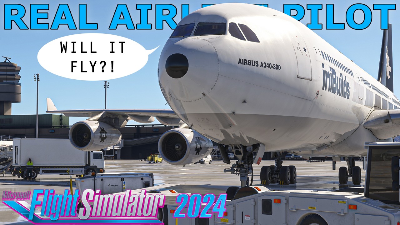 Under powered or Underrated? iniBuilds A340 FULL FLIGHT with a Real Airline Pilot! MSFS 2024