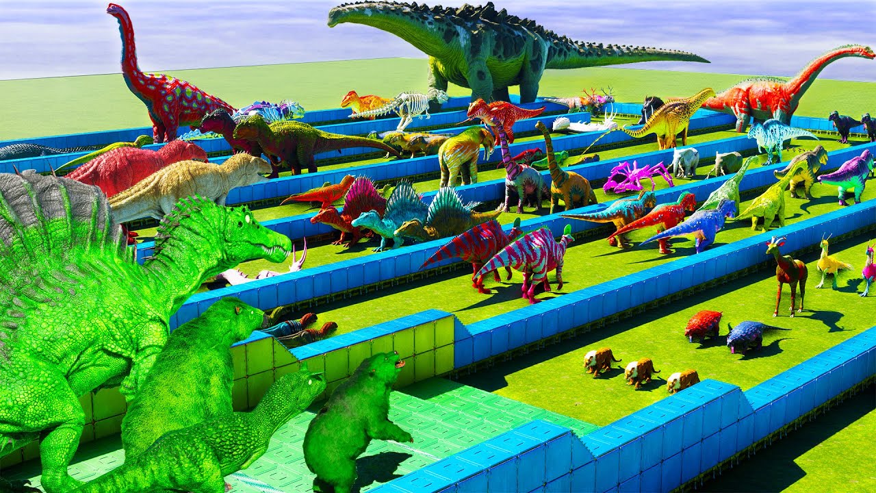 OMEGA DINOS (Primal 2025)👿 VS ALL ARK DINOSAURS, BOSSES & TITAN
