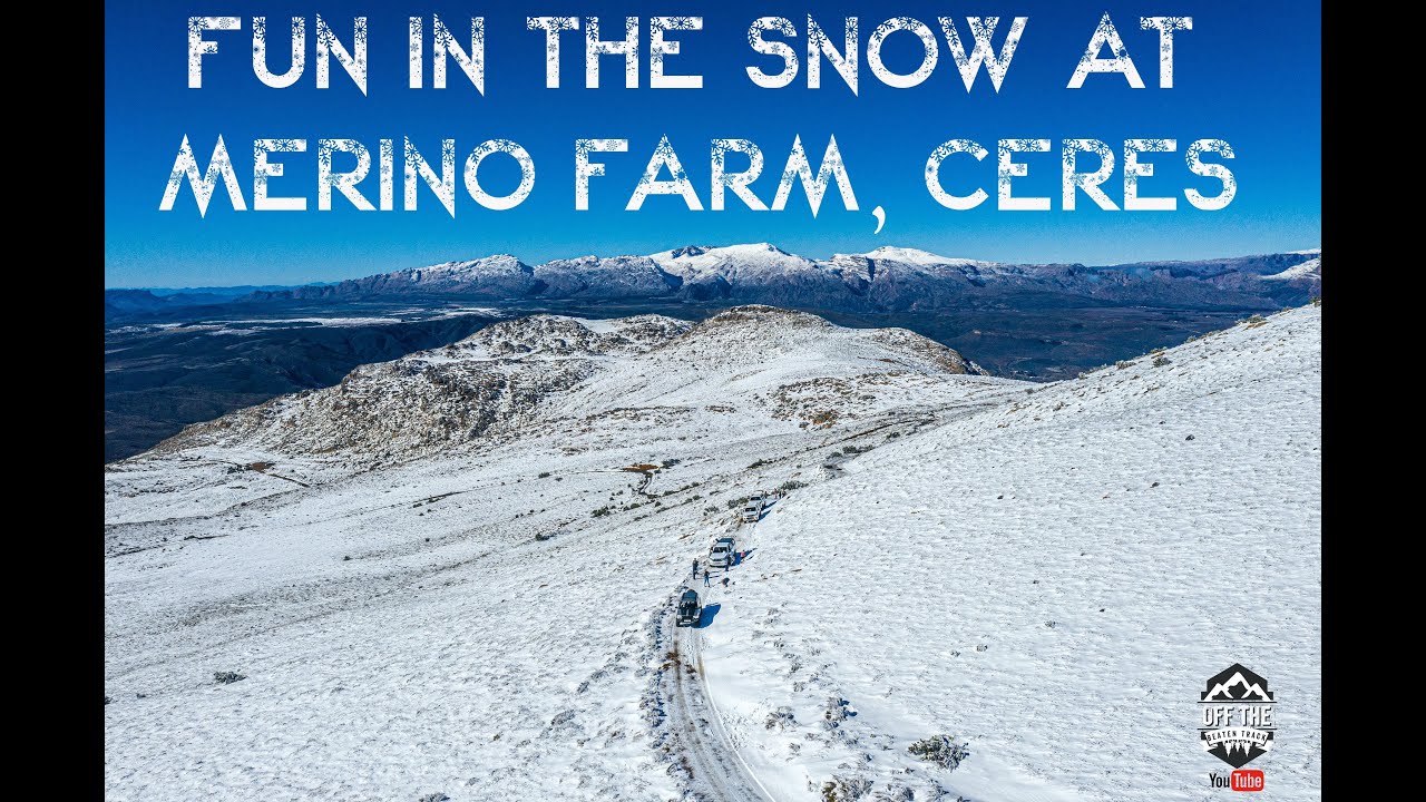 Fun in the Snow at Merino Farm in Ceres, Cape Town - Awesome Drone Footage & a Huge Snowman !
