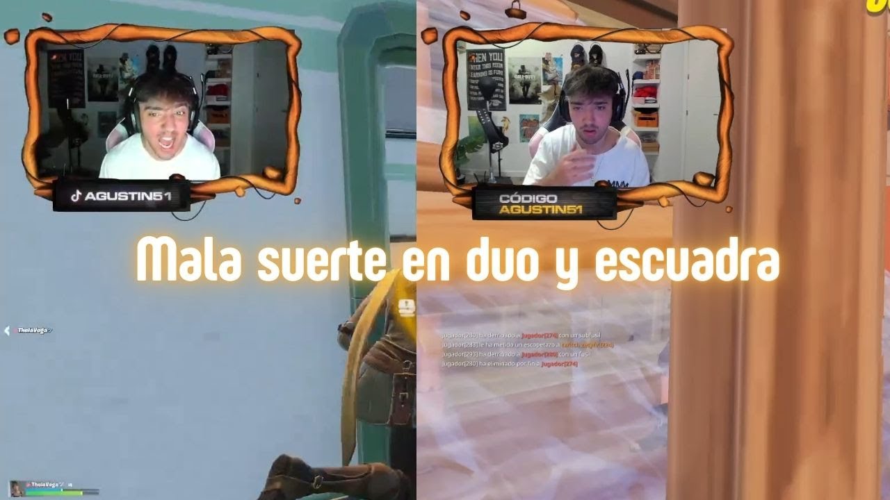 FAILS DE AGUSTIN 51 EN FORTNITE: MALA SUERTE EN DUO Y SOLITARIO