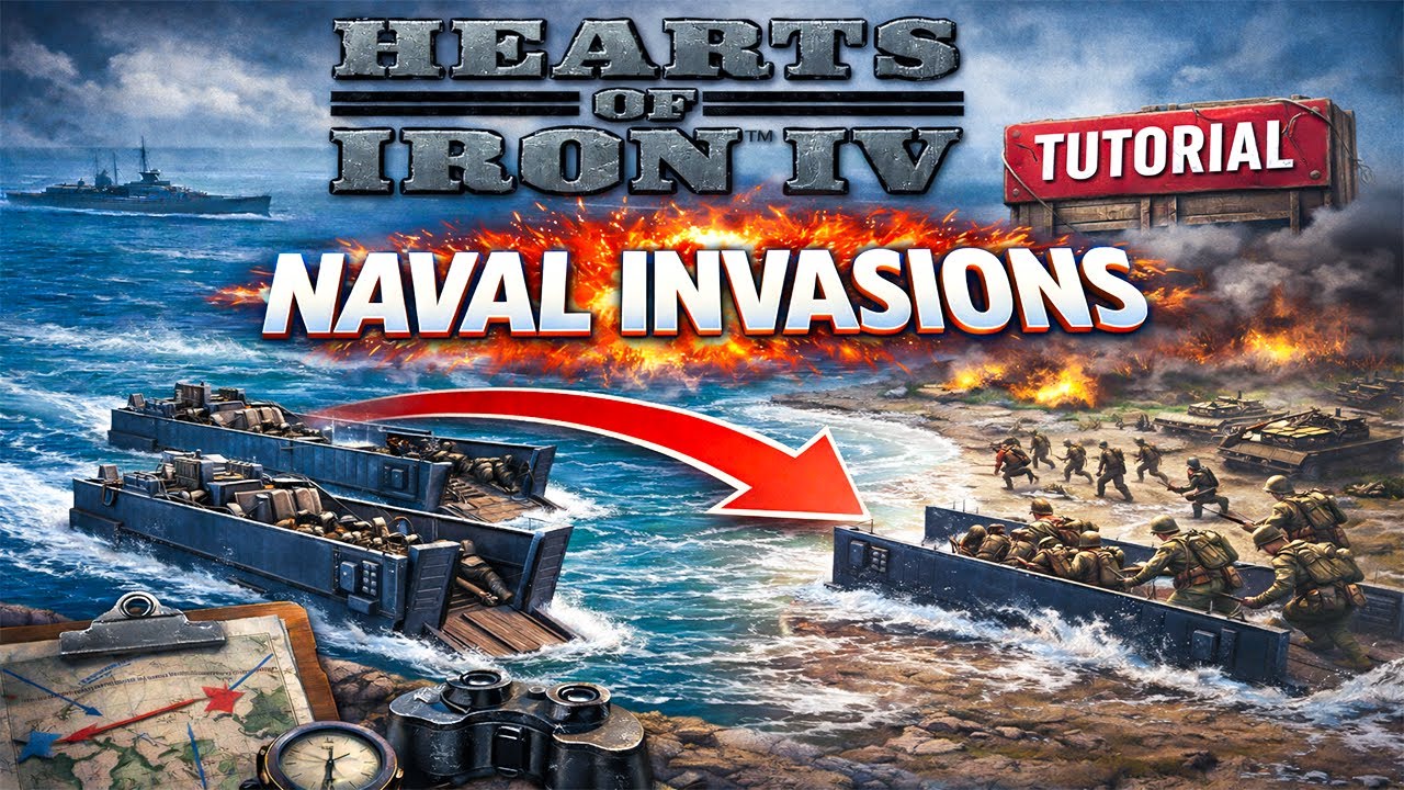 So funktionieren NAVAL INVASIONS in Hearts of Iron 4 | Tutorial/Guide