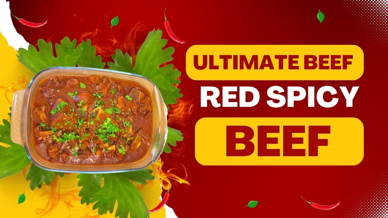 Red Spicy Beef Recipe | Fiery Beef Fry at Home 🔥| Ultimate Red Spicy Beef