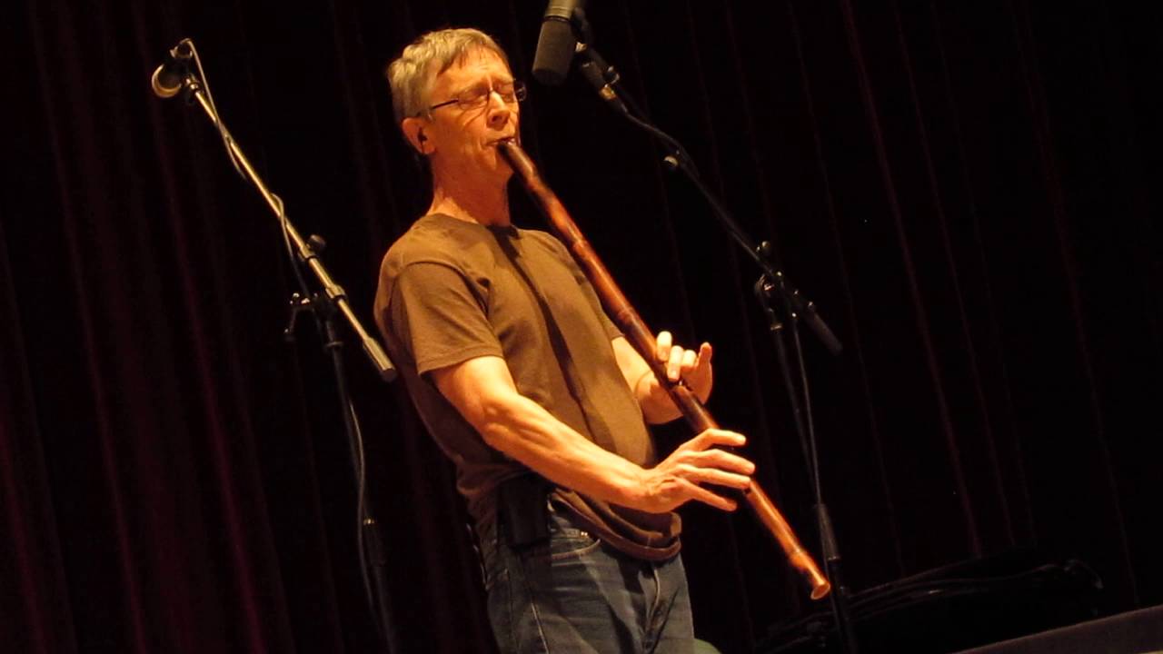 VIDEO 3568 Michael Graham Allen Coyote Oldman performs on one of his ancient flute replicas, July 29