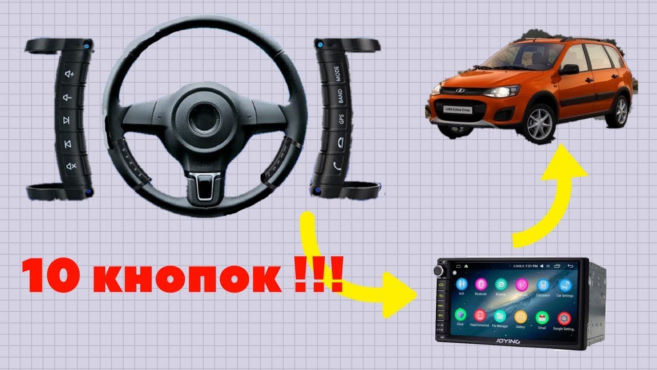 Пульт на руль для автомагнитолы, ставлю на Калину Кросс