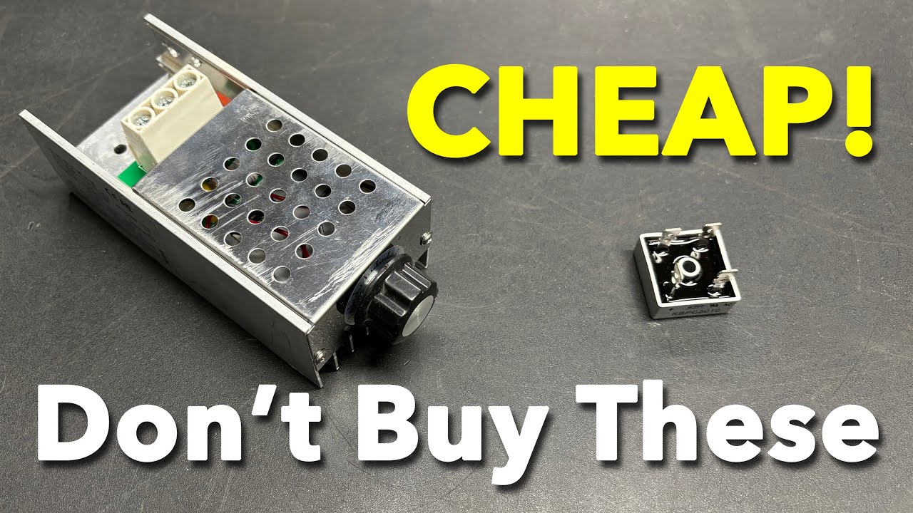 A CHEAP AC-AC Voltage Controller & Bridge Rectifier ARE NOT WORTH IT  Few More $ gets SUPERIOR Parts