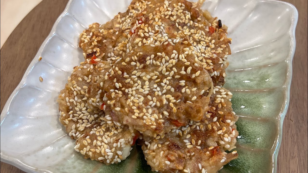😉Shredded Taro Pancake 😋外脆里糯的香煎芋丝饼 (Full Version)