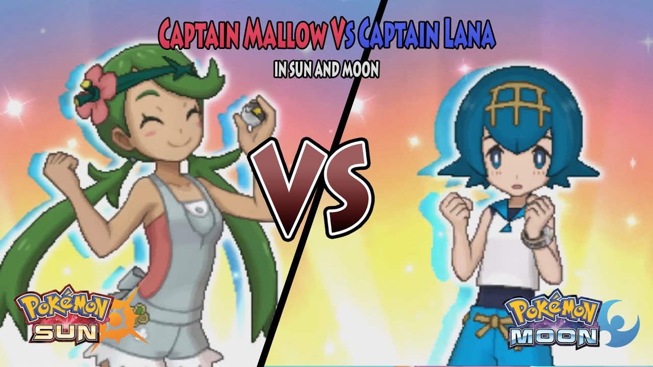 Pokemon Sun and Moon: Captain Mallow Vs Captain Lana