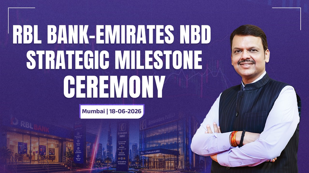 CM Devendra Fadnavis Attends RBL Bank&ndash;Emirates NBD Strategic Milestone Ceremony | Mumbai