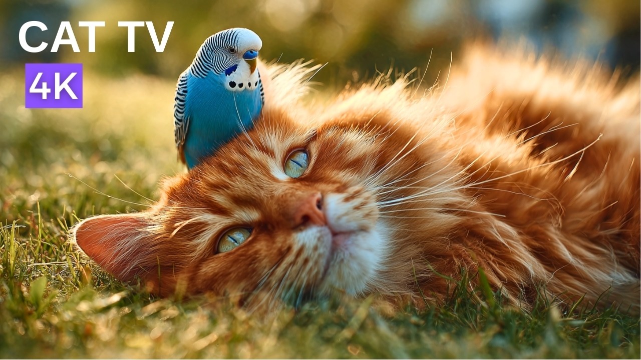 Cat TV 4K 🐦 Natural Bird Sounds for Cats | Mesmerizing Birds Cats Can’t Resist