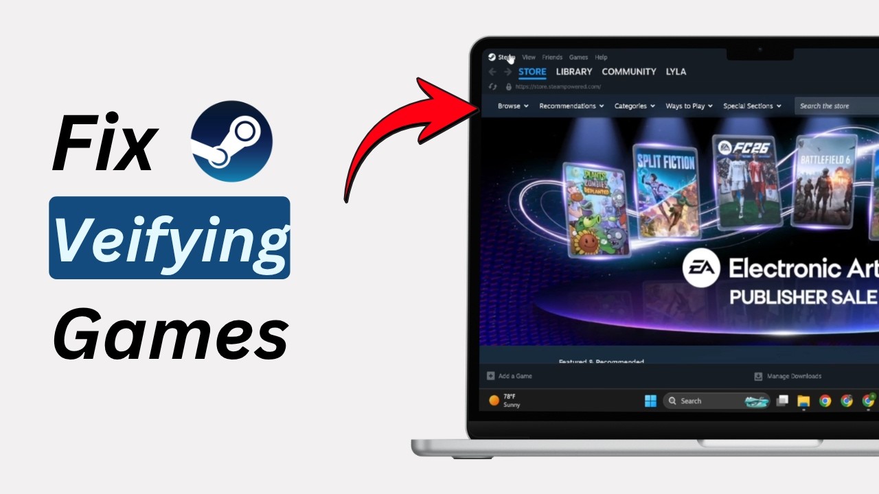 Как исправить проблему с постоянной проверкой игровых файлов в Steam (2026) | Руководство по устр...