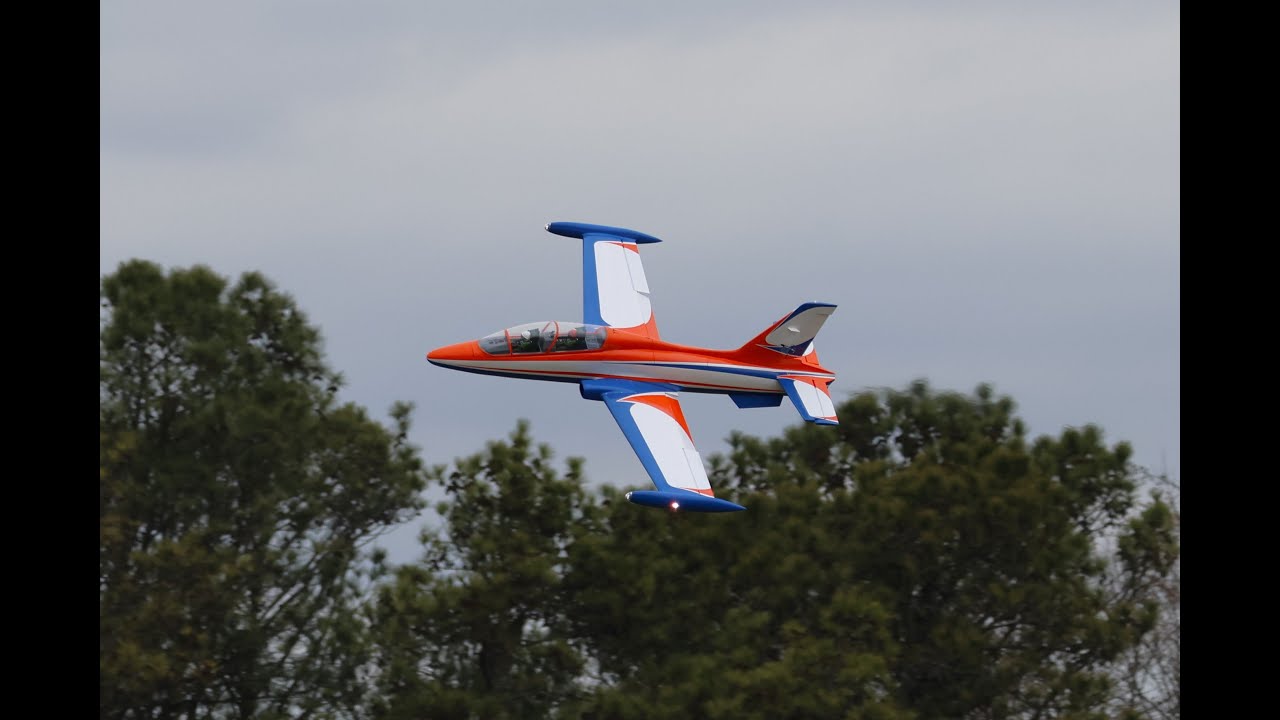 Hangar 9 MB339 K85 flight 2/10/24 (First turbine at Hill Top R/C)